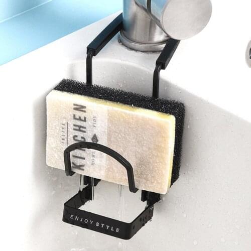 Sink Caddy Sink Sponge Holder Small Kitchen Bathroom Metal Organizer Liquid Drainer Faucet Rack Shower Tray-Fix Around Faucet