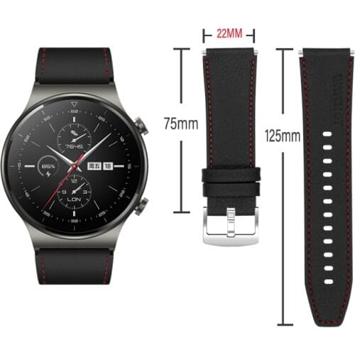 NEW Official Style Strap For HUAWEI WATCH GT 2 Pro Leather Band For HUAWEI GT2 Pro gt2pro Watchband Bracelet Correa