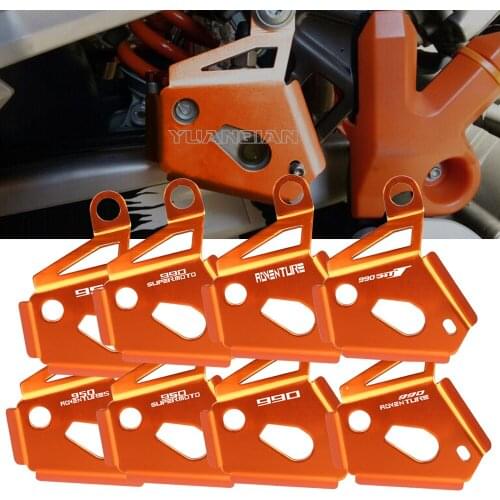 Motorcycle Rear Brake Reservoir Pump Protector Guards For 990 ADVENTURE S/R ADV 990 SMT SUPERMOTO R 950 SUPER ENDURO ADVENTURE S