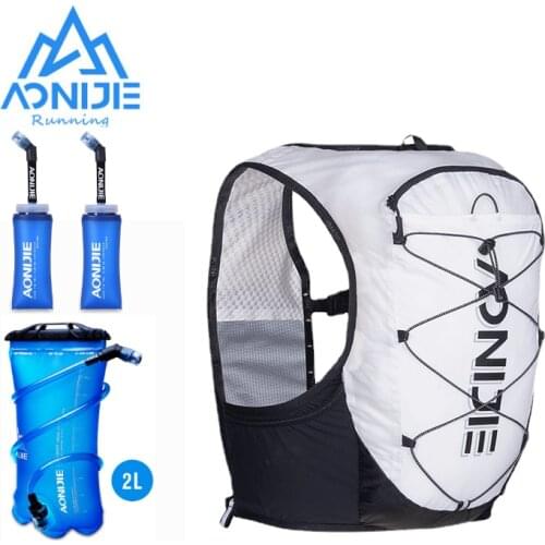 AONIJIE C9108 350ML 2L Water Bladder Lightweight Hydration Cross Country Backpack Pack for Hiking Running Marathon Cycling Race