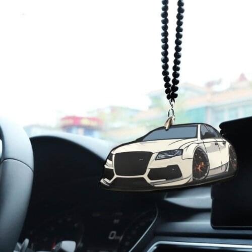 Car Pendant Ornaments Metal Wheel Hub Auto Rim Design Hanging Auto Interior Rear View Mirror Decoration Dangle Trim Accessory