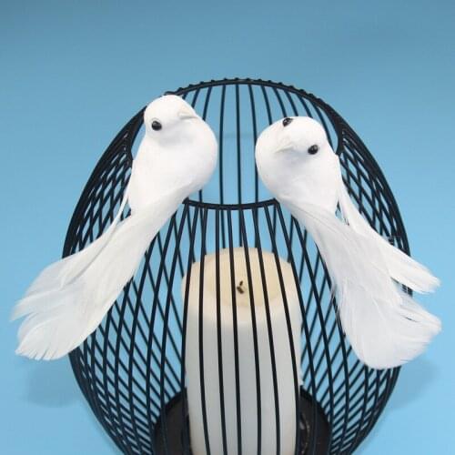 Wedding Decoration Mini Pigeons Home Decor Garden Statue Decorative Simulation Pigeon Ornaments Decorative Birds Party Supplies