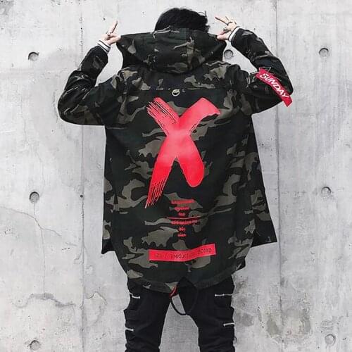 April MOMO 2021 Men Spring Camouflage Harajuku Pilot Flight Jacket Coat Male Casual Fashion Camouflage Bomber Hooded Jackets