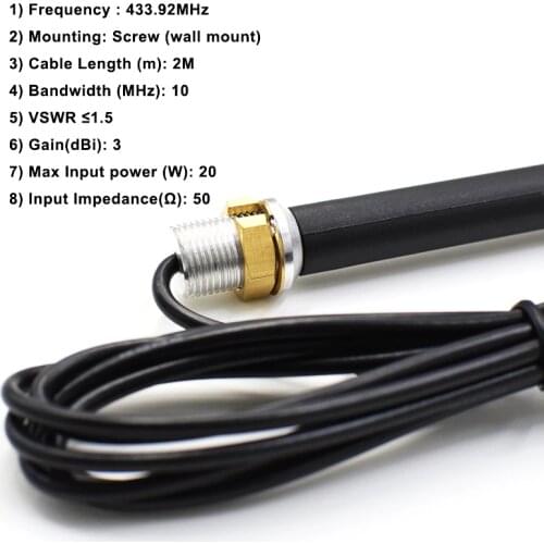 1pcs External antenna for gate garage door 433mhz remote control transmitter