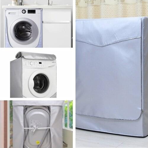 Waterproof Washing Machine Zippered Dust Guard Cover Protection Front Cover