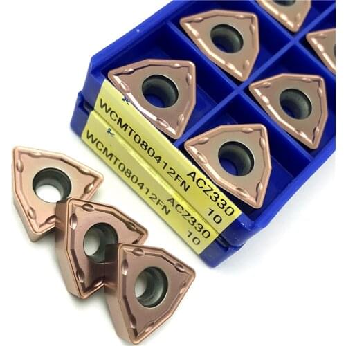 WCMT080412 FN ACZ330 Carbide U drill turning insert CNC cutting tool High-quality Metal lathe tool