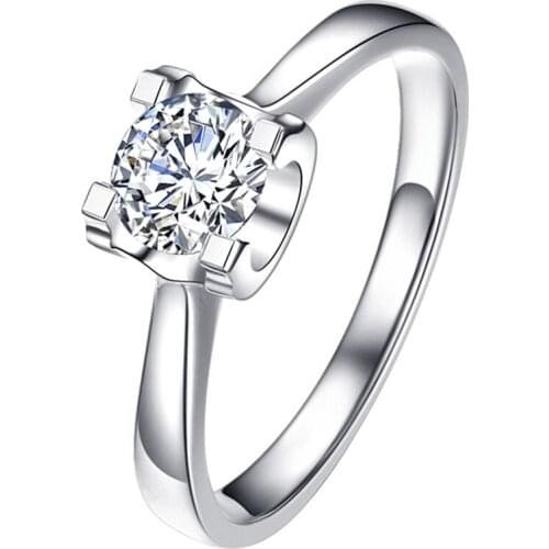 Real S925 Sterling Silver Ring Women Original Design Luxury Engagement Wedding Party Elegant Exquisite Gift Diamond Fine Jewelry