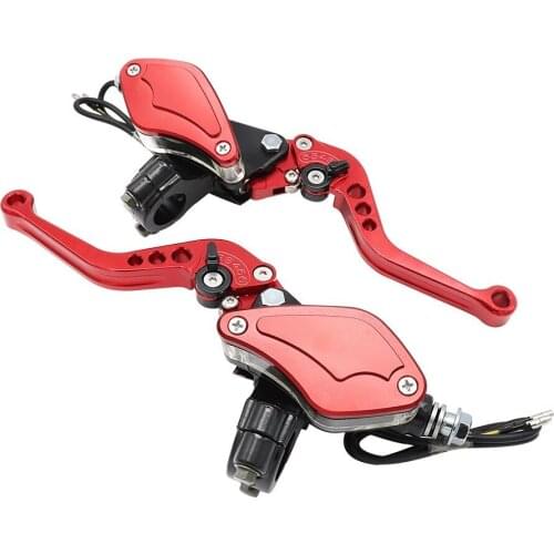 1Pair 7/8" 22mm Motorcycle Roller Adjustment Brake Clutch Levers Universal CNC Moto Handlebar Hydraulic Brake Pump Accessories