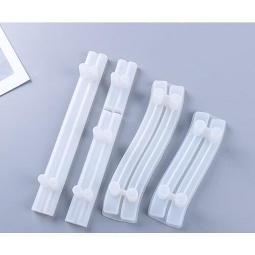 1PCS Handmade DIY Craft Silicone Handle Mould Mold Bending Tray Handle Mould For DIY Crafts Making