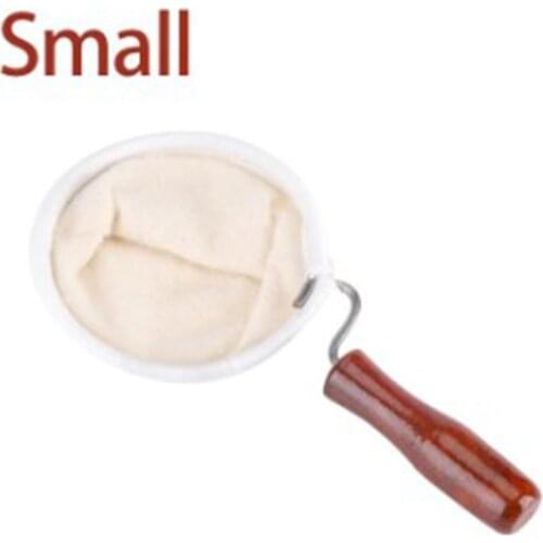 1x S/l Flannel Cloth Coffee Filter Strainer Cloth Reusable Wood Flannel Handmade Washable With Handle