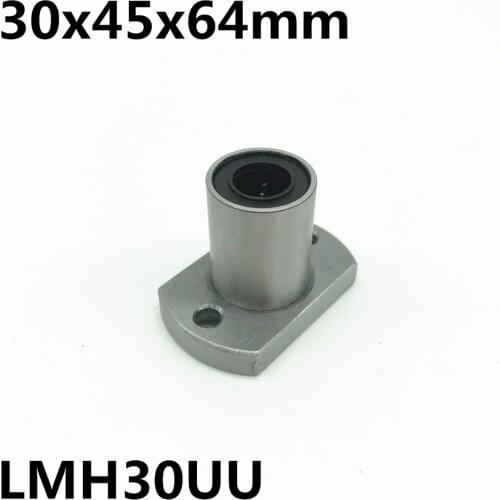 2pcs LMH30UU 30mm flange linear bearing LMH30 30x45x64 mm