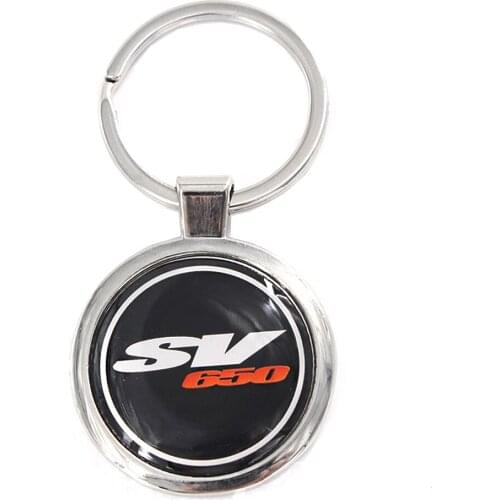 Motorcycle keychain key Ring with logo for Suzuki SV650 SV650S