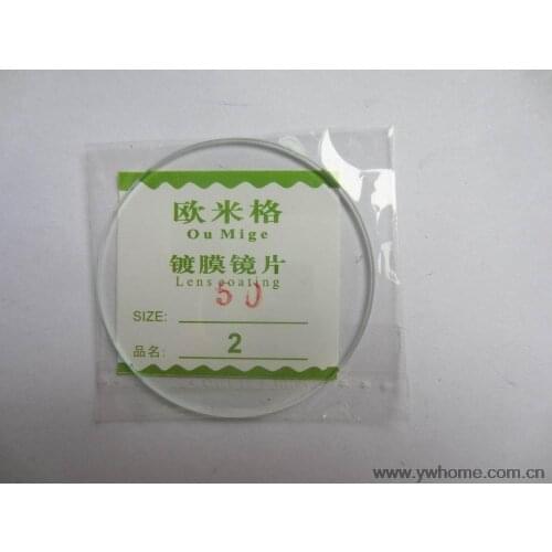 Freeshipping New flat glass watch crystal diameter 50 mm Thick 2.0mm