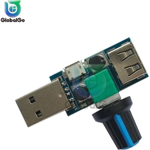 DC 5V Micro USB Fan Governor Wind Speed Controller Air Volume Regulator Cooling Mute Multifunction Noise Reduction Switch Module