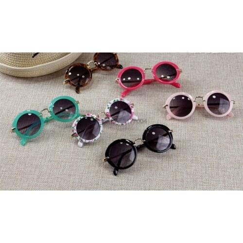 DHL 100pcs Kids Retro Beach accessories Boys Girls Sunglassess Outdoor Beach Headwear Accessories