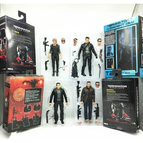NECA Terminator 2019 Sarah Conner Elder Arnold Schwarzenegger Movie Dark Destiny Genesis Arnold Deluxe T2T800 Action Figure Toy