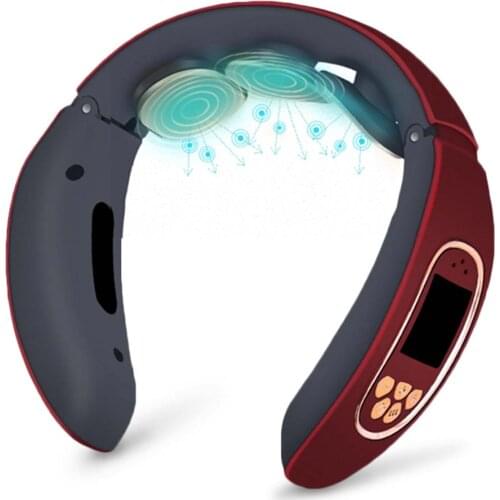 Electric Neck Massager Body Neck Relax 4 Modes ABS Physiotherapy Machine Electrotherapy Apparatus Beauty Health Tool