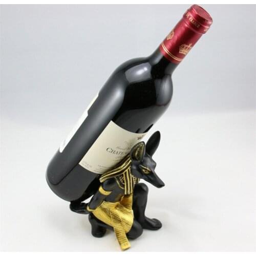 European Fashion Creative Wine Bottle Storage Rack Wine Holder Shelf Resin Sculpture Home Decoration Crafts Christmas Gifts