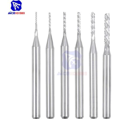 Diymore 0.5mm/0.8mm/1mm/1.2mm/1.5mm/2mm Micro PCB Drill Tool Tungsten Steel Drill for Print Circuit Board