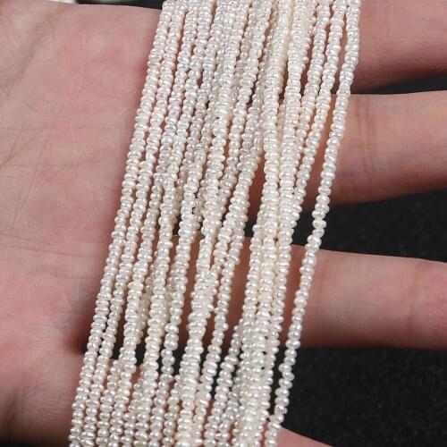 Hot Sale 1.8-2mm Natural White potato Shape Freshwater Pearl