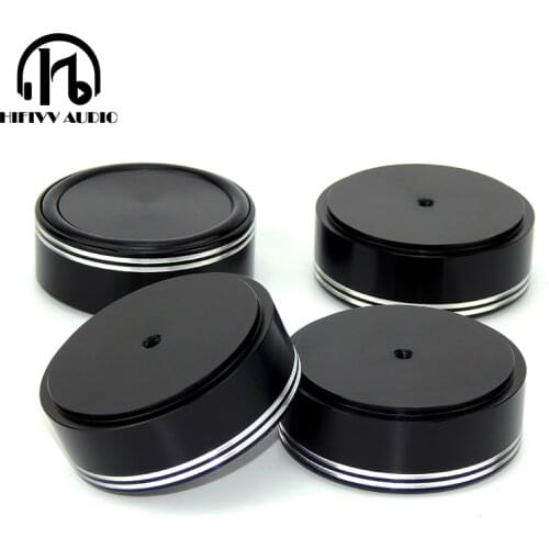 Hifi amplifier Speaker foot pad for Amplifier DAC Decoder Audio Computer Chassis buffer Absorption Damping Aluminum feet 58*22mm