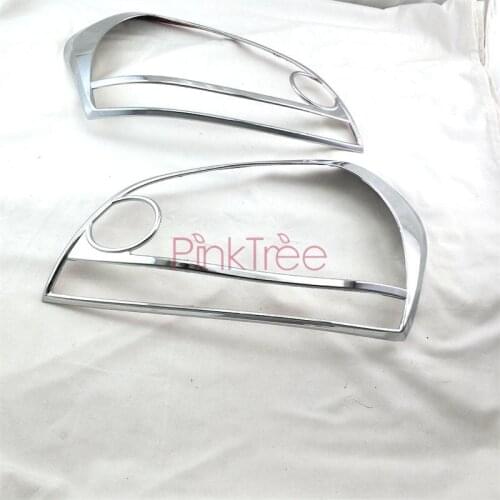 Chrome Front Headlamp Head Light Cover Trim For Hyundai Tucson 2006 2007 2008 2009 Car Styling Accessories