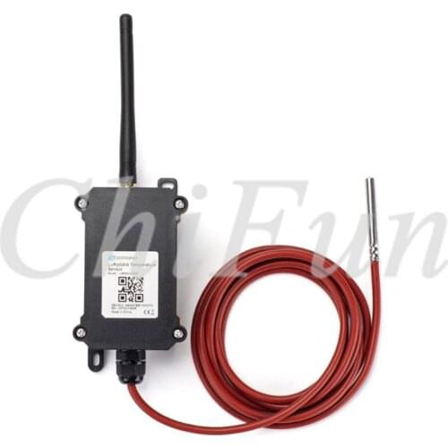 LSN50v2-D20 LoRaWAN DS18B20 Waterproof Outdoor Temperature Sensor Built-in 8500mAh Li-SOCI2 battery with With alarm function