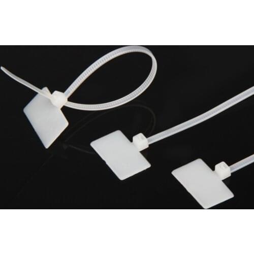 100PCS Muti-purpose Nylon Self-Locking Network Cable Zip Tie Tags Trim Wrap Loop Wire Straps Label