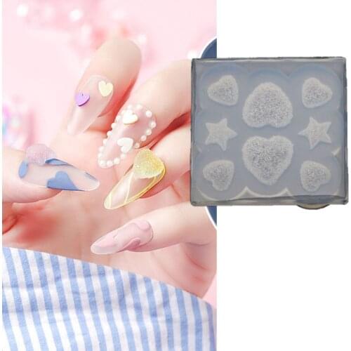 Sugar Love Star Heart Soft Candy Pendant Mold Gummy Candy Hairpin Slilcone Resin Molds Jewelry Making Tools