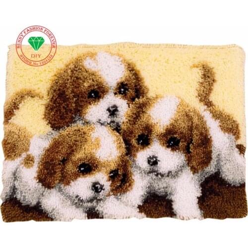 Needlework Latch hook rug kits cross stitch thread embroidery kits Carpet embroidery Stitch threads yarn knitting embroidery kit