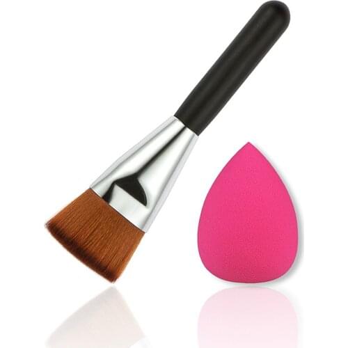 New Face Concealer Brushes +puff Face Base Make Up Cosmetics Set Makeup Foundation Sponge Blending Puff Powder Smooth