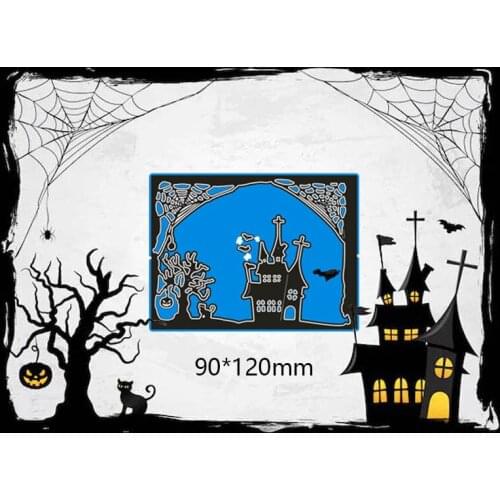 New Metal Cutting Dies Halloween For Card DIY Scrapbooking Stencil Paper Craft Album template Dies 9*12 cm