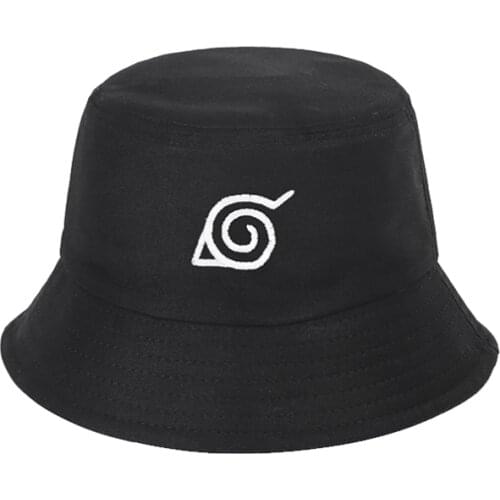 New Japanese Anime Summer Hat Women Men Panama Bucket Cap Embroidery The Design Flat Visor Harajuku Bucket Hat Fisherman Hats