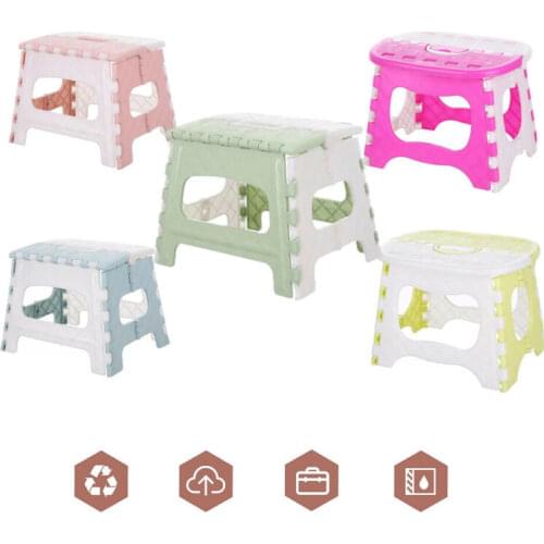 Plastic Multi Purpose Folding Step Stool Kids holding stool camping Home Train Outdoor Foldable Outdoor Garden Bathroom Fishing