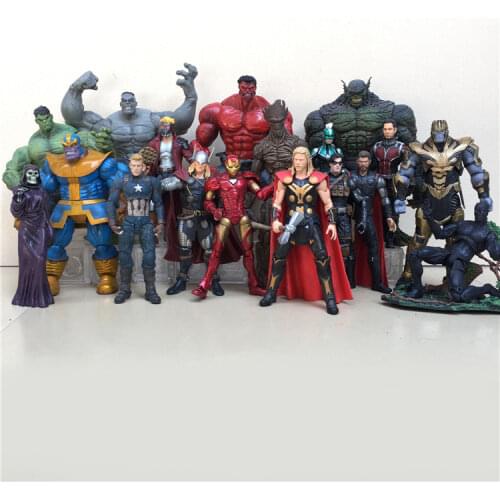 Marvel Select Abomination Hulk Thanos Captain America Iron Man Groot Star-Lord Captain Marvel Joints Movable Action Figure Toys