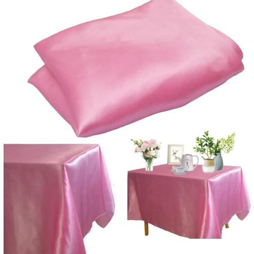 Rectangle Satin Tablecloth Table Overlays Wedding Decoration Banquet Dining Table Cover Home Restaurant Christmas Table Supplies