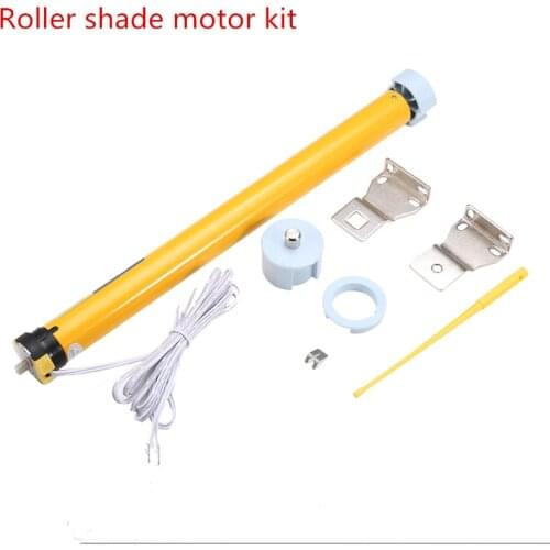 DIY 25mm Roller Shade Motor Electric Roller Tubular Motor Curtain Roller Blind Shade Fit With Hoder Kit