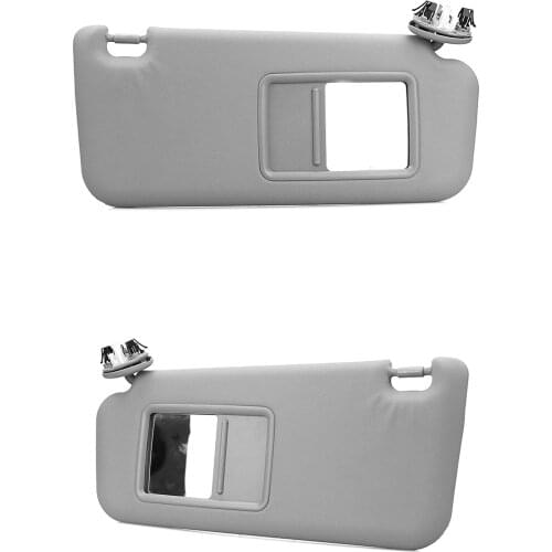 For Toyota RAV4 2006-2009 Gray Left Driver Car Sun Visor Right Passenger Front Window Cover Shade Blind Shield W/ Wire Sunvisor