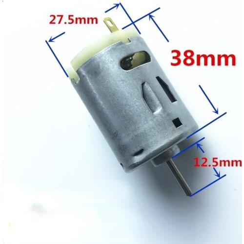 High torque and high speed R380 motor model carbon brush motor play material hair dryer hair batch model airplane micro motor