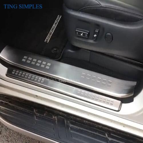 Door sill scuff plate protector covers for Toyota Land Cruiser Prado 150 J150 accessories 2010-2018 door sills guard thresholds