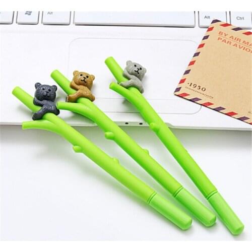 0.5mm Creative Cartoon Koala Branches Black Ink Gel Pen Signing Pen Writing Tool School Office Supply Student Stationery