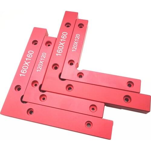 120/160/200mm Aluminum Alloy 90 Degree Positioning Squares L Shape Corner Clamp Wood Metal Welding Fixing Tool Wooden Tools 1PC