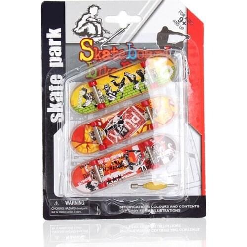 2021 New DIY Assembly Mini Finger Skateboard Deck Truck Skate Park Board Boy Kids Children Present