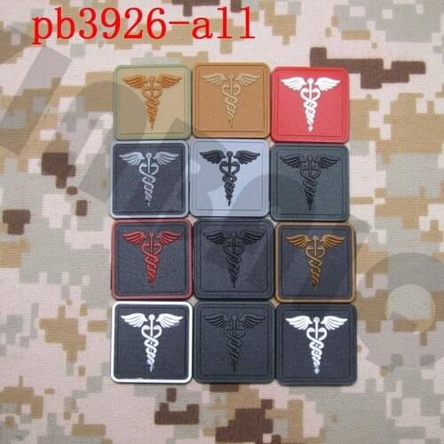 3D PVC Patch 2 pieces DEVGRU Medical Rescue Tactical Morale Military Rubber patch