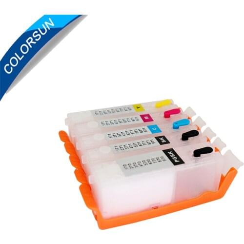 5pcs PGI-750 CLI-751 PGI750 Refillable Ink Cartridge For Canon IP7270 MG5470 MX727 MX927 MG6470 MG5570 IX6770 with ARC chips