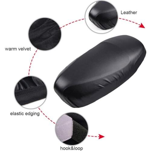 Motorcycle Cover Lightweight Seat Cover Outdoor Waterproof Rain Dust UV Protector Black L Fits Most Sport Adventure Touring Crui