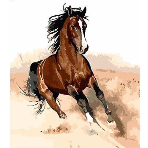 CraftArtGo Painting By Numbers Animal painting On Canvas HandPainted Gift Picture By Number Waterfall Kits Home Decoration