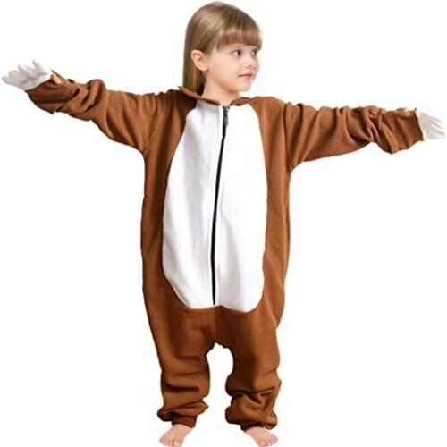 Family costume cartoon blue children one piece pajamas animal cosplay costume man woman boy girl Christmas raccoon Kigurumi