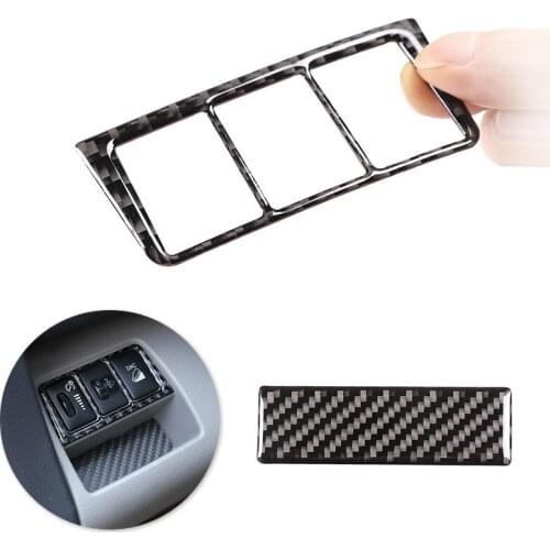 For Toyota Rav4 RAV 4 2006 2007 2008 2009 2010 2011 2012 Car Interior Headlight Switch Button Cover Carbon Fiber Decor