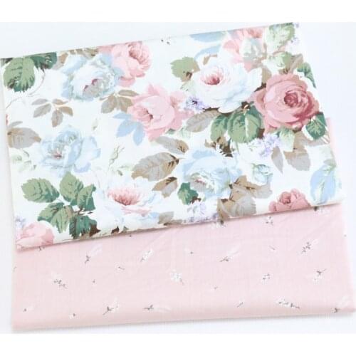 50cm*160cm Cotton Flower Fabric For Patchwork Quliting Bedding Sheet Cushions Blanket Dresses Sewing Material D30